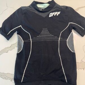 Off White Black technical T-Shirt